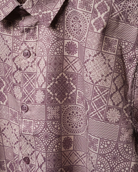 SATIN PAISLEY PRINT SHIRT