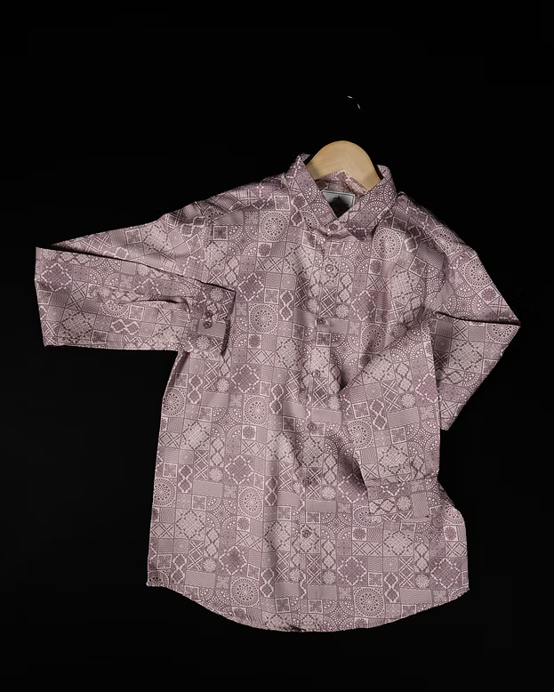 SATIN PAISLEY PRINT SHIRT