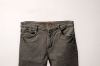 MID BROWN HEAVY WASH DENIM JEANS