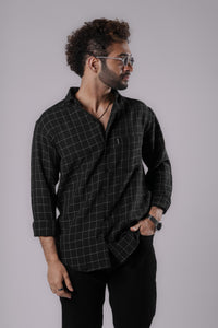 BLACK & BLACK TERRA COTTON SHIRT