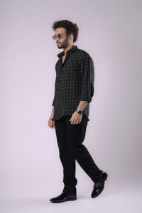 BLACK & BLACK TERRA COTTON SHIRT
