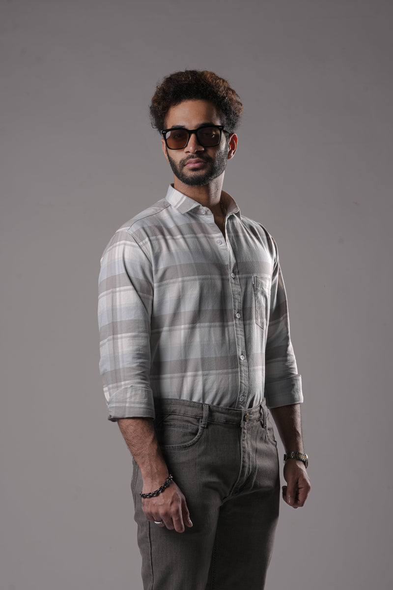 MERE SHADE COTTON CHECKS SHIRT