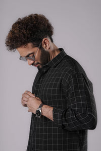 BLACK & BLACK TERRA COTTON SHIRT